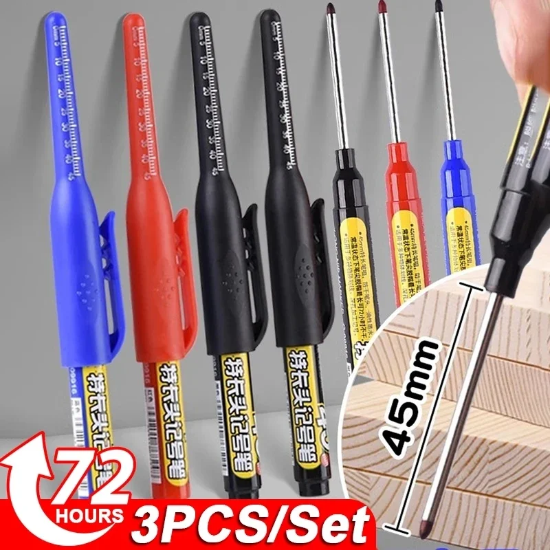 Woodworking Drill - Marqueurs imperméables multi-usages à pointe longue