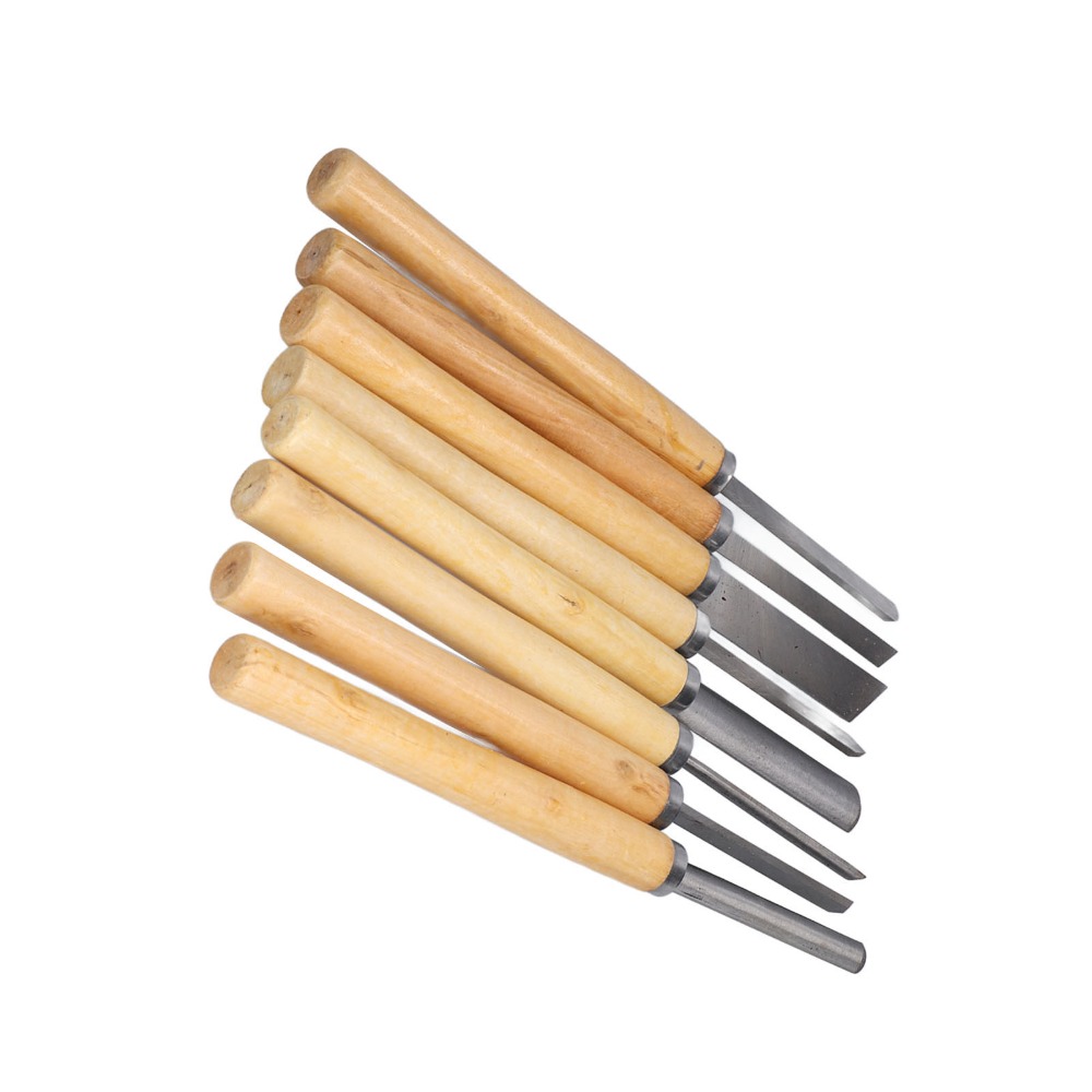 Skew Chisel Wood - 8 pièces de ciseaux à bois