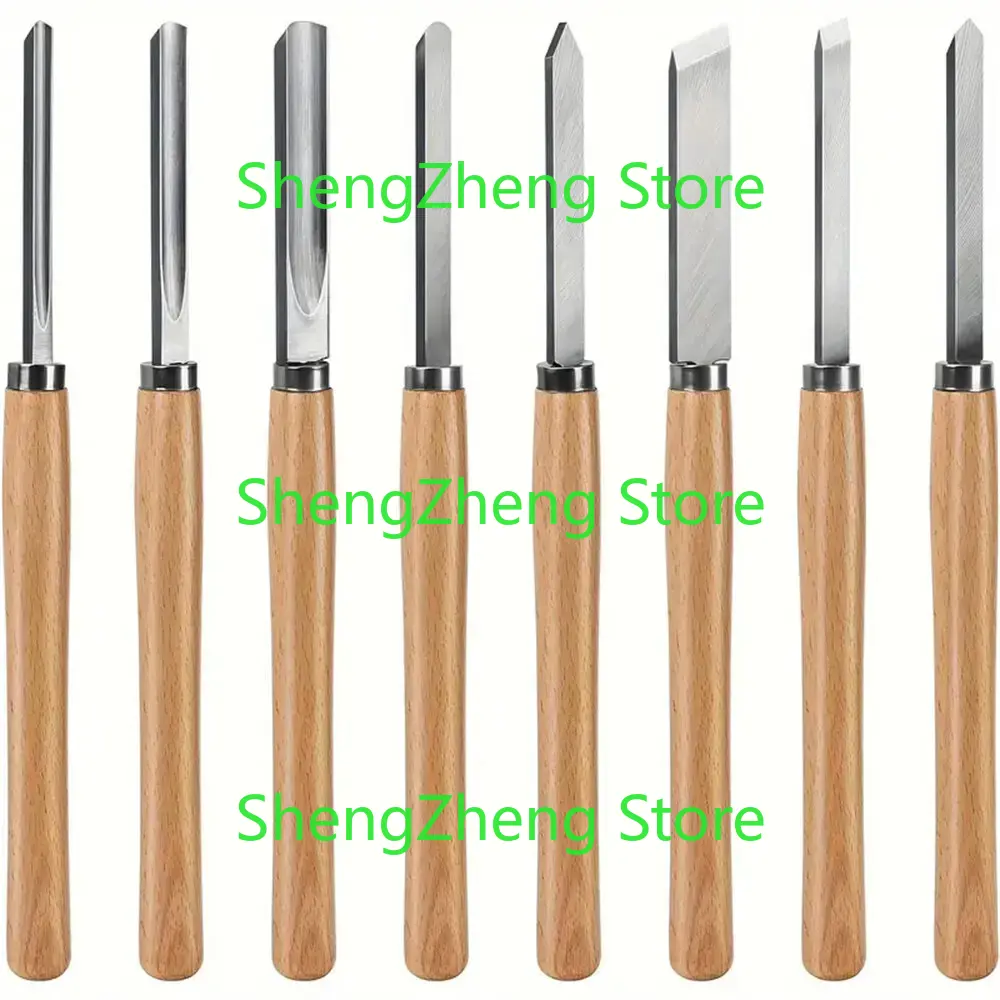 Skew Chisel Wood - Jeu de ciseaux professionnels pour tournage