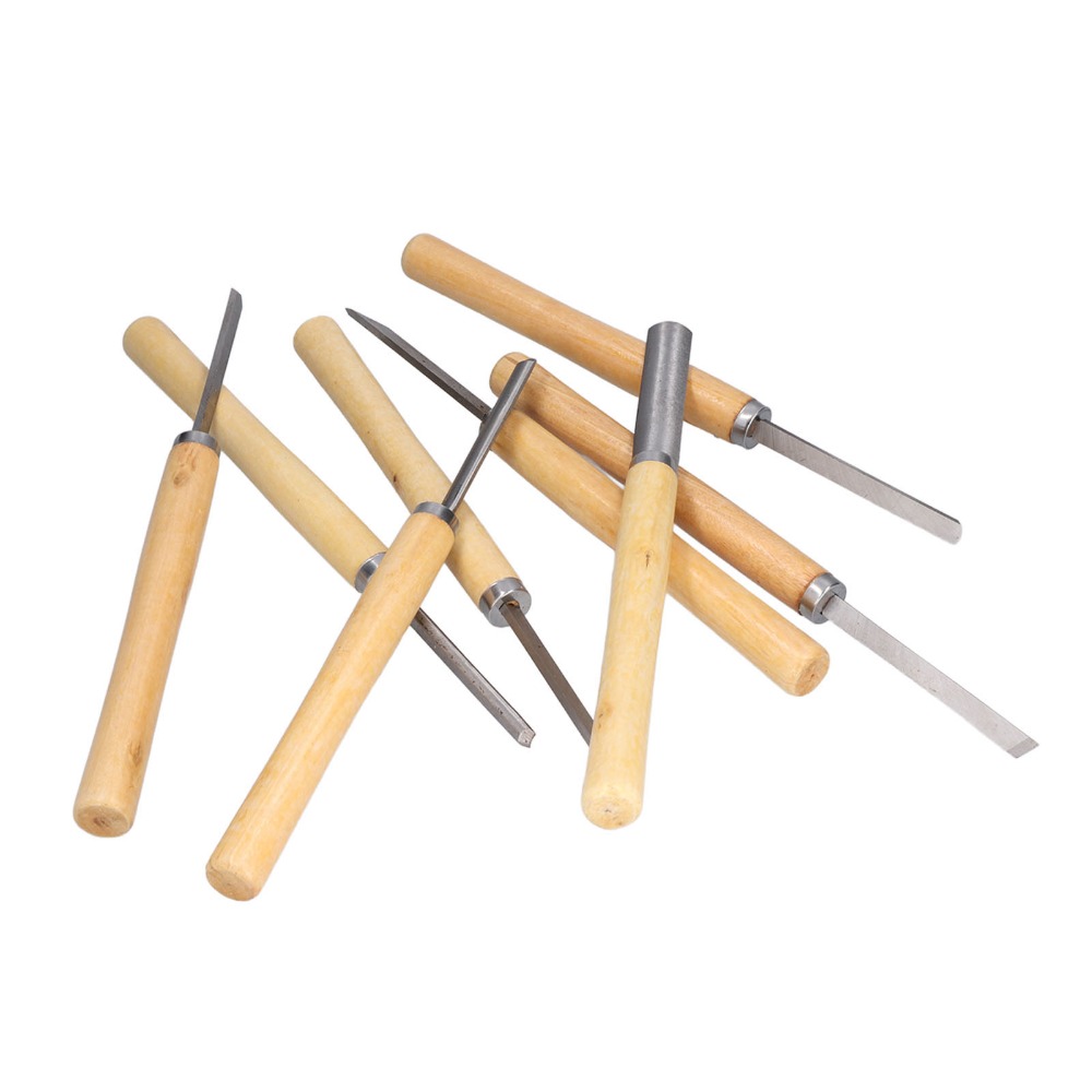 Skew Chisel Wood - Ensemble de 8 ciseaux à bois
