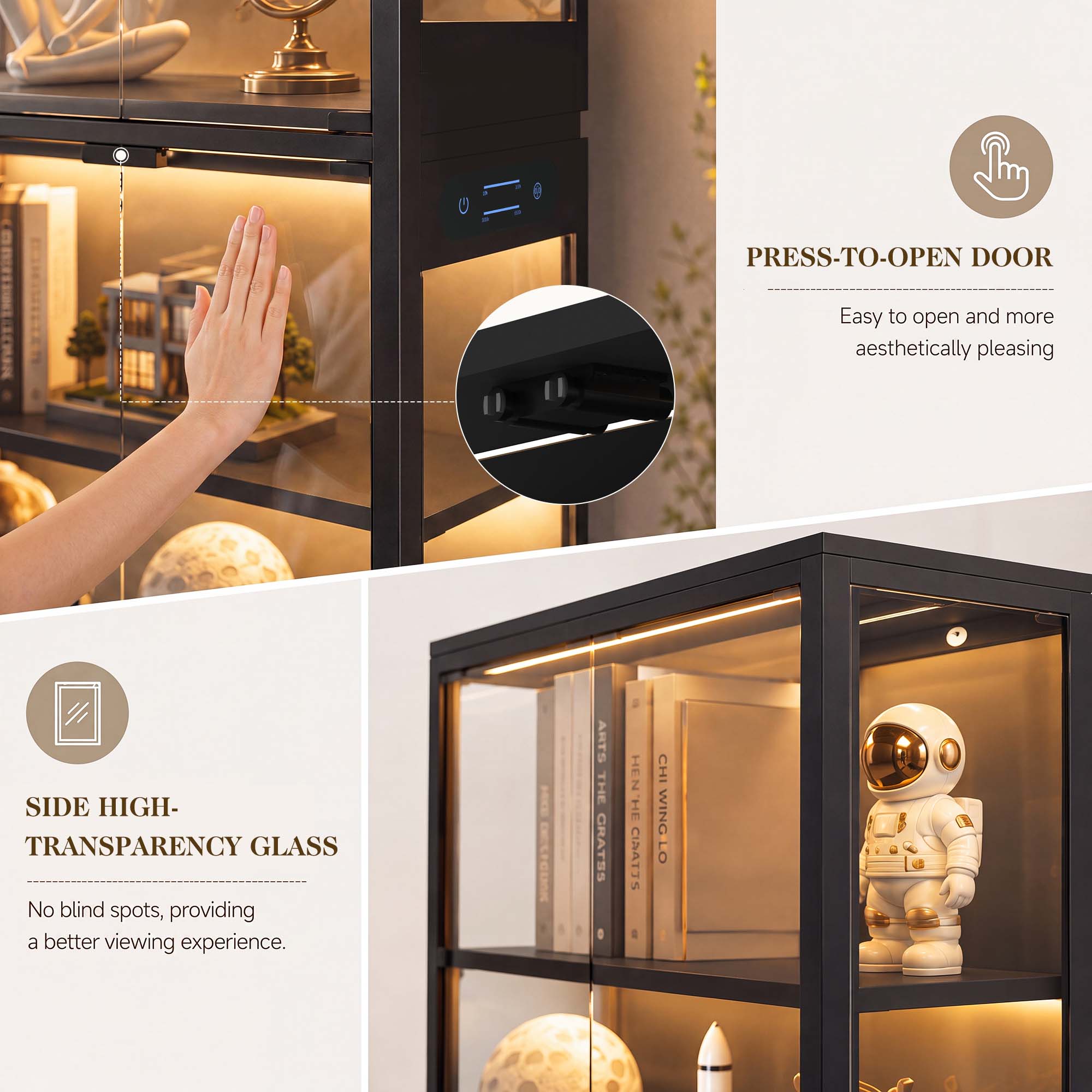 TCGBKAF Vitrine à 5 niveaux av - Woodworking Veneer avis et prix