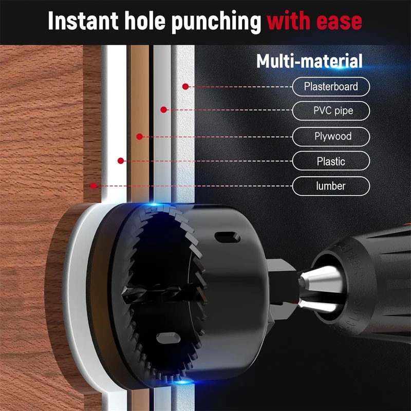 Kit de 8 scies-cloches pour le - Woodworking Drills avis et prix