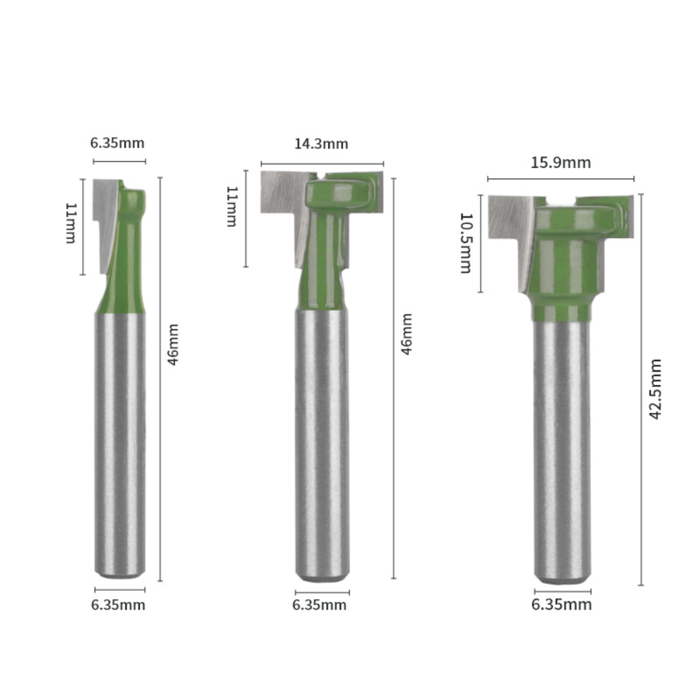 Jeu de fraises à rainurer 6 mm - Router Bits For Woodworking avis et prix