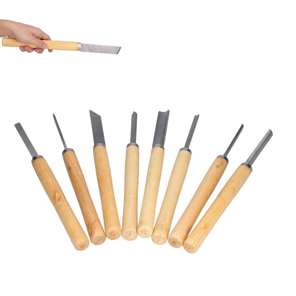 8 pièces Ciseaux à bois en aci - Skew Chisel Wood avis et prix