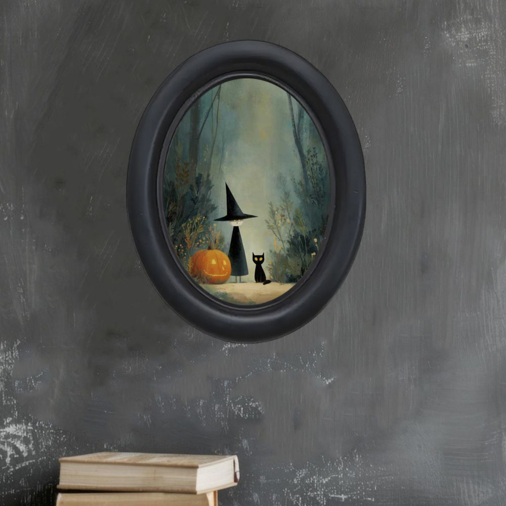 Une sorcière d'Halloween vinta - Woodworking Veneer avis et prix