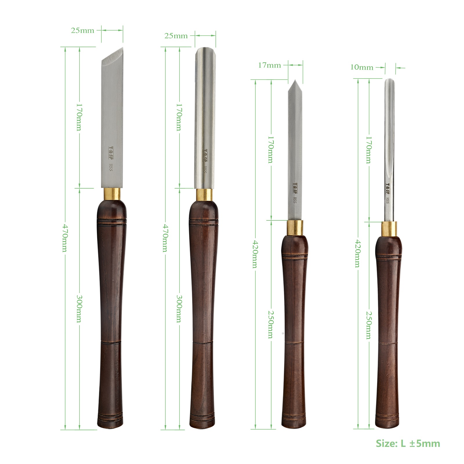 TASP Ensemble de 4 ciseaux à b - Skew Chisel Wood avis et prix