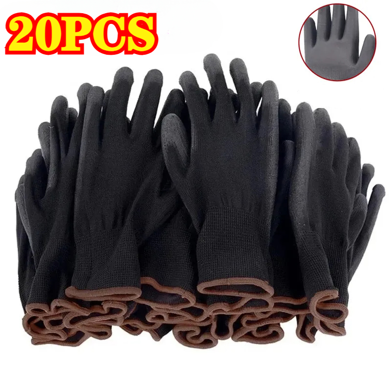 Gants noirs enduits de PU, 20  - Woodworking Gloves avis et prix