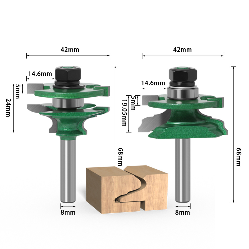 Jeu de 2 fraises à rainurer po - Router Bits For Woodworking avis et prix