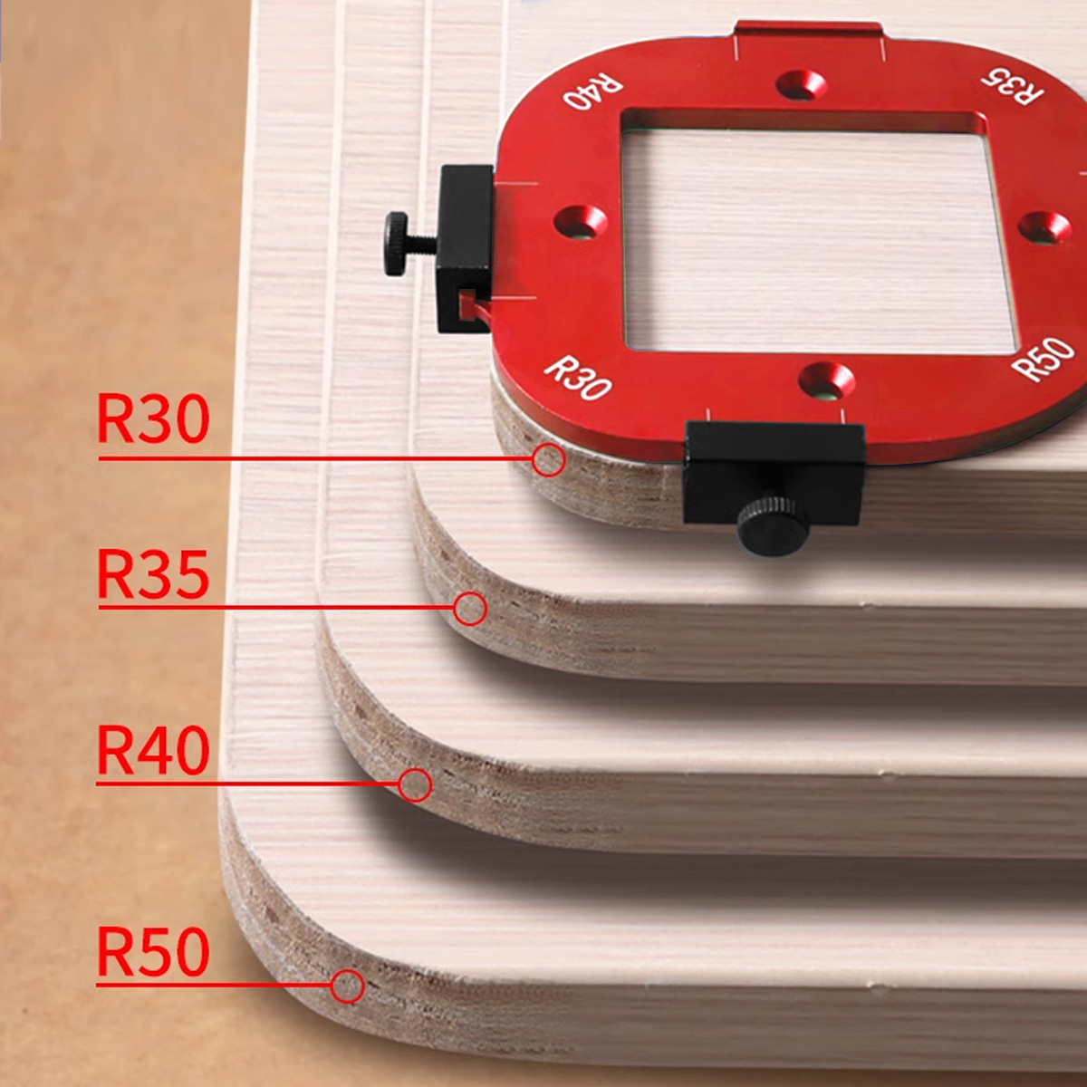 Kit de gabarits de rayon de co - Woodworking Design Software avis et prix