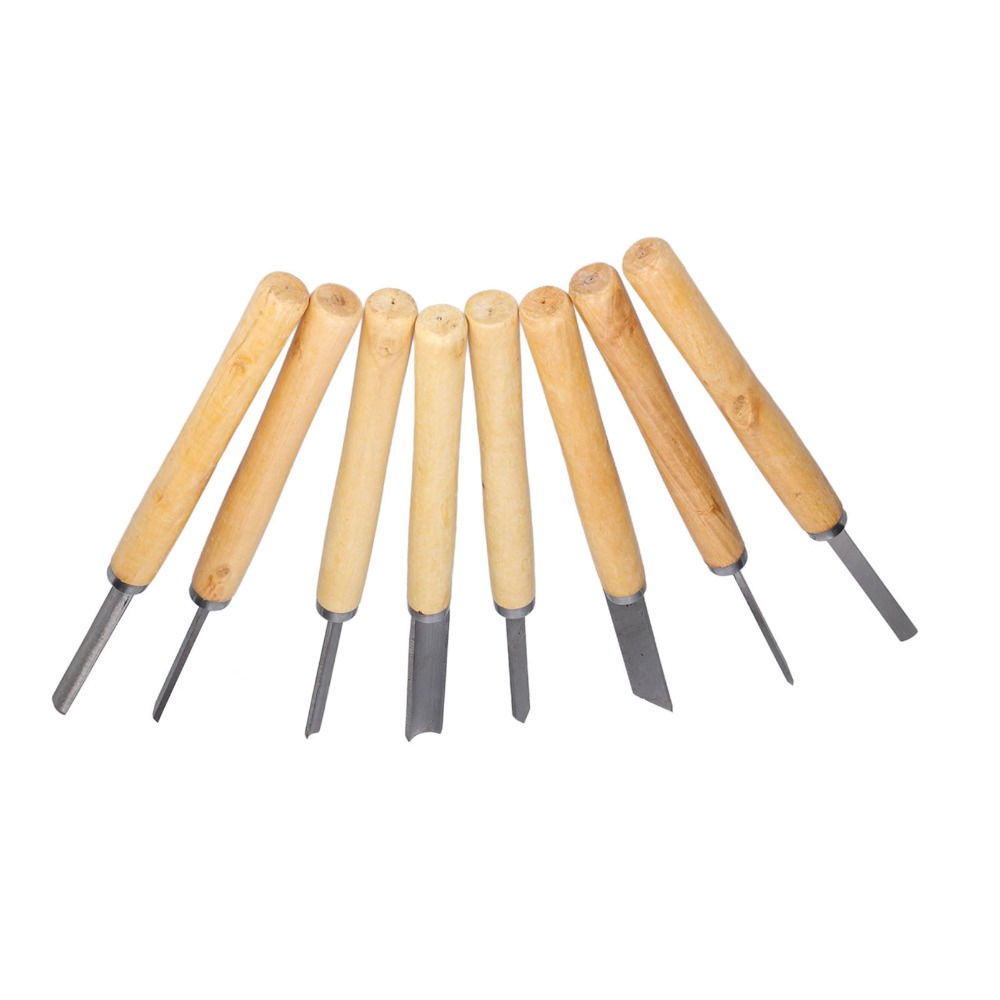 Lot de 8 ciseaux à bois en aci - Skew Chisel Wood avis et prix